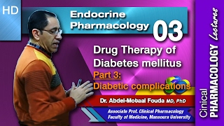 Endocrine Pharmacology Ar 03 Diabetes mellitus  Part 3 Diabetic complications [upl. by Brigham796]