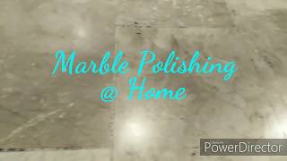 Polishing Marble Floors  DIY [upl. by Suu]