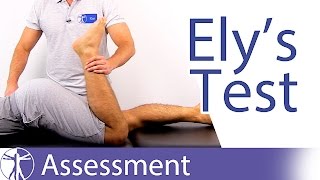 Elys Test⎟Rectus Femoris Contracture [upl. by Sabian]