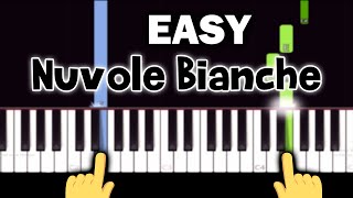 Ludovico Einaudi  Nuvole Bianche  EASY Piano tutorial [upl. by Camfort594]