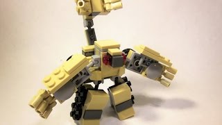 TUTORIALINSTRUCTIONS  Lego Transformers Movie Bonecrusher Easy version [upl. by Barlow337]