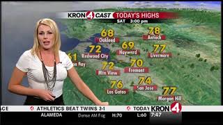 Jacqueline Bennett KRON Weather Tight White Shirt [upl. by Ebneter]