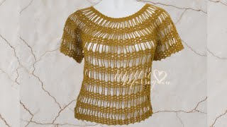 Blusa Lazos de Cadenas Crochet cc [upl. by Enitram]