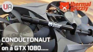 Liquid metal on a GTX1080 How much did it help Thermal Grizzly Conductonaut  Zotac 1080 mini [upl. by Artamas]