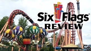 Six Flags New England Review Agawam Massachusetts [upl. by Ytrebil732]