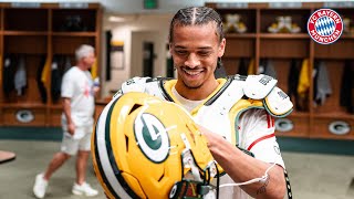 Inside Dressingroom  Leroy Sané meets Green Bay Packers  FC Bayern [upl. by Dmitri128]