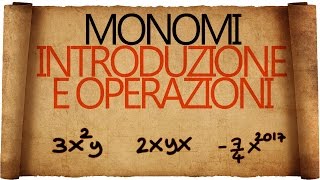 Monomi  Introduzione e Operazioni [upl. by Ilesara451]