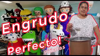 Como HACER ENGRUDO Para PIÑATAS Paso a Paso Fácil Y Rápido [upl. by Erdnoid]