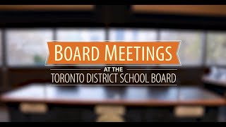 Board Meetings at the TDSB [upl. by Green]