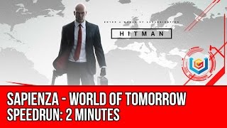 Hitman  Sapienza Speedrun 2 Minutes  Suit Only Sniper Rifle Xbox One [upl. by Ettezel764]