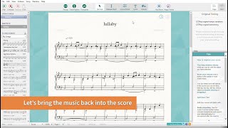 Original Timing in MIDI Playback  ScoreCloud [upl. by Jobyna]