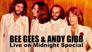 Bee Gees amp Andy Gibb Live 197577 [upl. by Ilarrold]