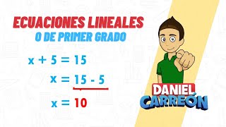 ECUACIONES LINEALES Super facil para principiantes [upl. by Miles]