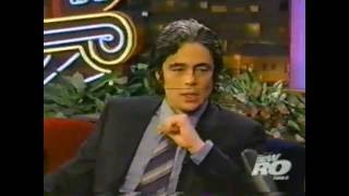 Tonight Show Jay Leno  Benicio Del Toro  Traffic  2001 [upl. by Clintock654]