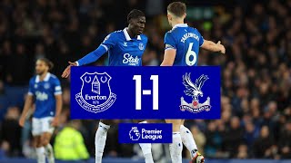 PREMIER LEAGUE HIGHLIGHTS EVERTON 11 CRYSTAL PALACE [upl. by Bridget]