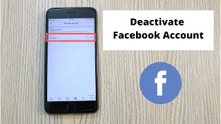 How to Deactivate Facebook Account on iPhone Quick amp Simple [upl. by Goddord]