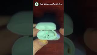 How To Connect Mismatched AirPods  QUICK amp EASY Method [upl. by Nnahsal48]