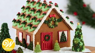 Easy Gingerbread House Decorating Techniques  Wilton [upl. by Bel]