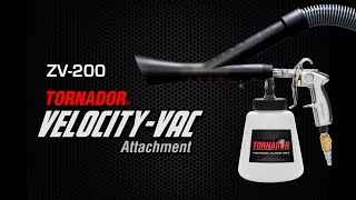 Cleaning with the TORNADOR ZV200 VELOCITY VAC [upl. by Valdas153]