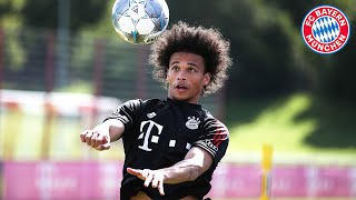 Leroy Sané First Training at FC Bayern [upl. by Trotter]