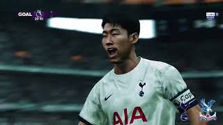 Tottenham vs Crystal Palace Highlights  Premier League 2324  PES 21 [upl. by Enajyram]