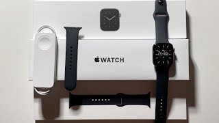 Apple Watch SE Unboxing Space Grey Aluminum 44mm [upl. by Langdon831]