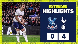 Harry Kane at the DOUBLE  EXTENDED HIGHLIGHTS  Crystal Palace 04 Spurs [upl. by Lynus]