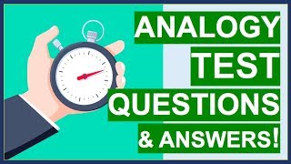 ANALOGY TEST Questions Tips Tricks and ANSWERS How To PASS Word Analogy Tests [upl. by Ermengarde]