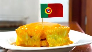 Receita de Francesinha PORTUGAL [upl. by Esekram814]