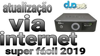 Atualizar Duosat Troy Generation HD via internet [upl. by Grath]