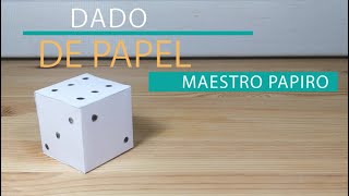 COMO HACER UN DADO DE PAPEL [upl. by Loren750]