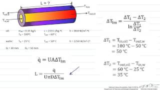 Sizing a Heat Exchanger CounterFlow [upl. by Icyak]