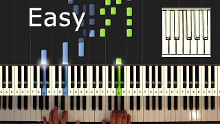 Coldplay  Clocks  piano tutorial easy  how to play  synthesia [upl. by Wright]