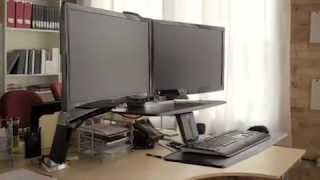 Ergotron WorkFitA Dual Monitor SitStand Workstation [upl. by Okimuy646]