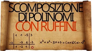 Scomposizione di Polinomi con Ruffini [upl. by Aislehc]