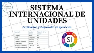 Sistema internacional de unidades de medidas [upl. by Budding]