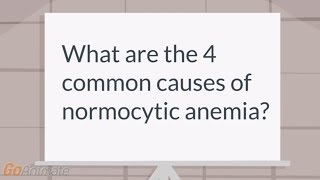 Normocytic anemia [upl. by Monagan]