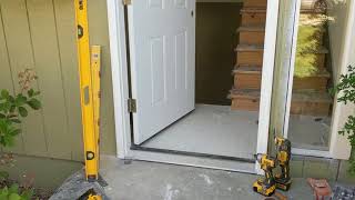 Jeld Wen Front Door Installation  Really crappy products and craftsmanship PART 1 [upl. by Haymo]