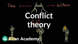 Conflict theory  Society and Culture  MCAT  Khan Academy [upl. by Kloman125]