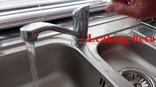 Mixer tap leaking from body [upl. by Sundberg815]