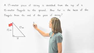 Pythagorean Theorem Word Problems  MathHelpcom [upl. by Srini262]