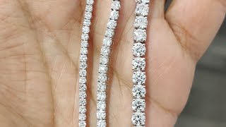 Labgrown diamond tennis bracelet oman [upl. by Anilam]