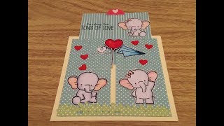 DIY tarjeta deslizable vertical cardmaking [upl. by Pohsib56]