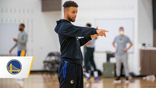 Stephen Curry Makes 103 Straight Threes at Warriors Practice [upl. by Etnauq]