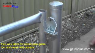 Gate Latch 2 way for round pipe and square [upl. by Dlawso]