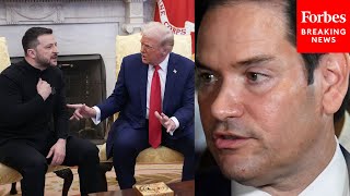 You Dont See All The Things That Led Up To This Rubio Defends Trump After Clash With Zelensky [upl. by Lienaj]