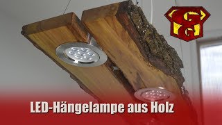 LED Deckenlampe aus Holz  Garagengurus 18 [upl. by Schulz]