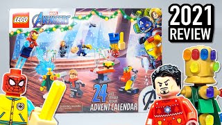 LEGO Marvel the Avengers Advent Calendar 76196  2021 Set Review [upl. by Anial]