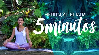 MEDITAÇÃO GUIADA 5 MINUTOS  RÁPIDO E EFICAZ BOM DEMAIS [upl. by Xed378]