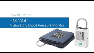 How to Use TM2441  Ambulatory Blood Pressure Monitor from AampD [upl. by Nueormahc]